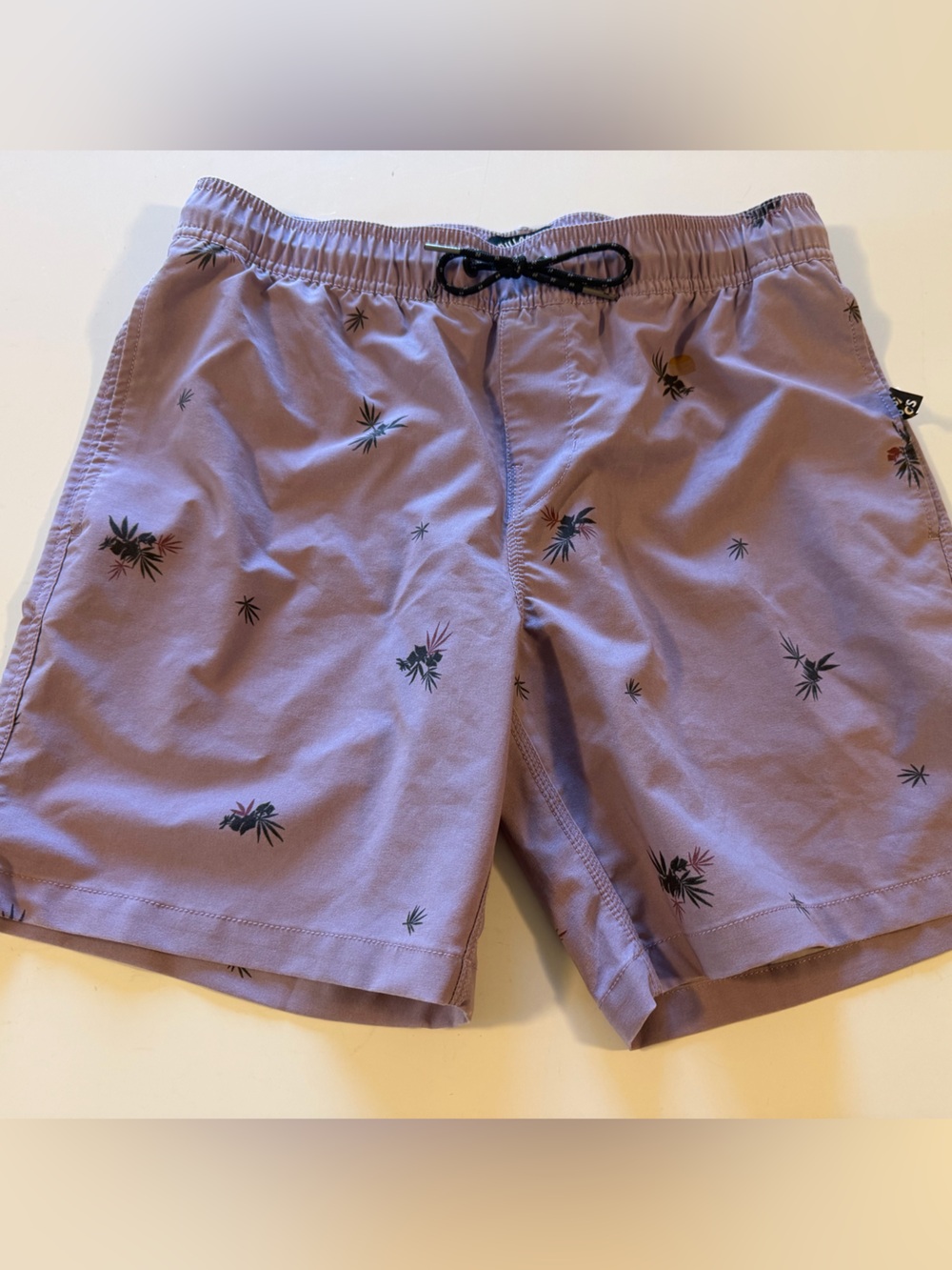 Billabong Sundays Layback Boardshorts Men’s Small Purple Palm Print Swim